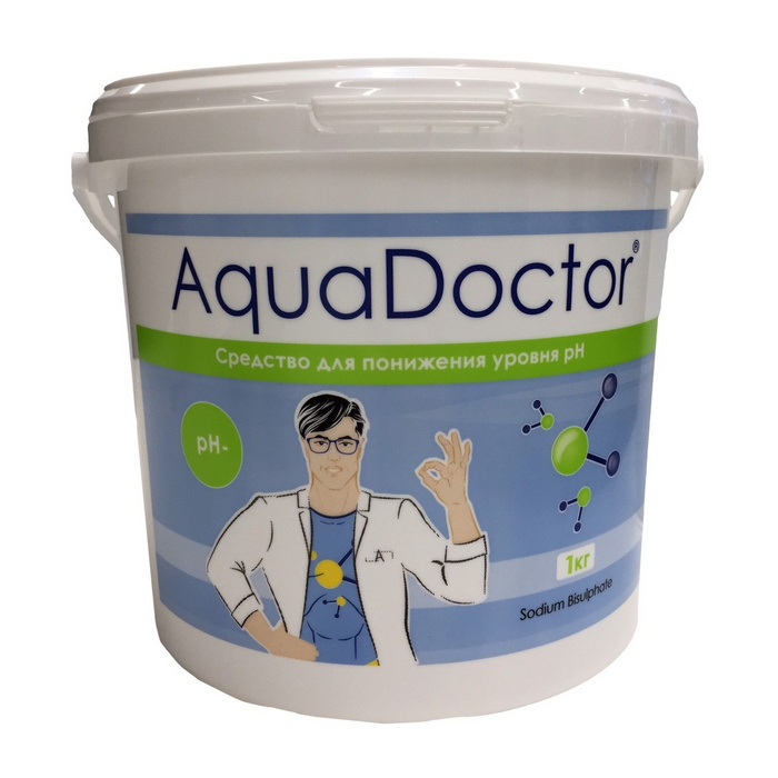 PH Минус AquaDoctor 1кг ведро, гранулы для понижения уровня pH воды AQ16984 700_700
