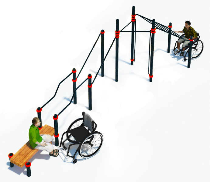 Комплекс для инвалидов-колясочников Strong W-7.09 Hercules 5202 691_600
