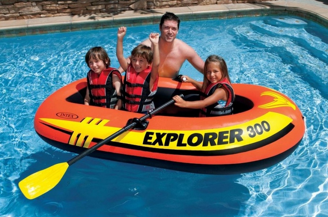 Надувная лодка Intex Explorer-300 Set трехместная 58332 1134_750