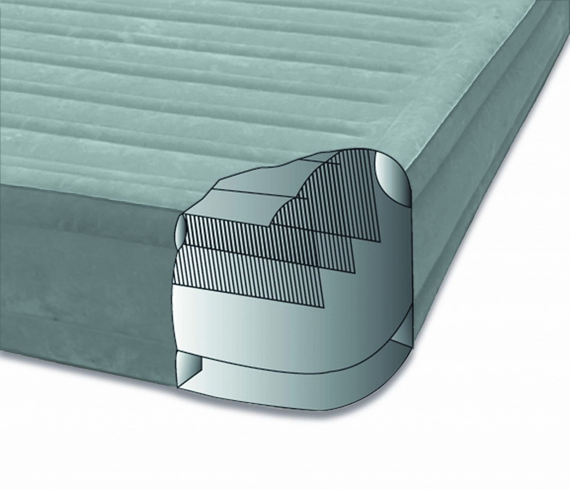 Надувная кровать Intex Comfort-Plush 152х203х33см, встроенный насос 67770 814_700