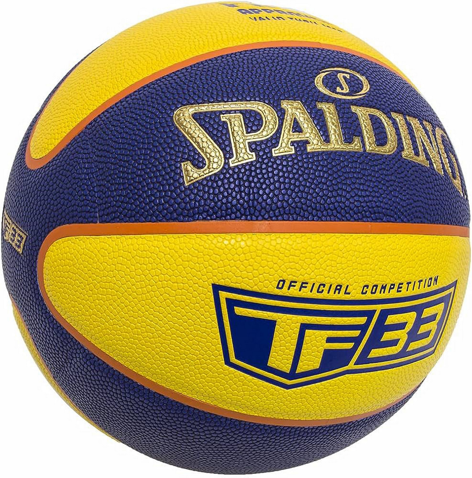 Мяч баскетбольный Spalding TF-33 Gold, FIBA Approved 76862z р.6 1974_2000