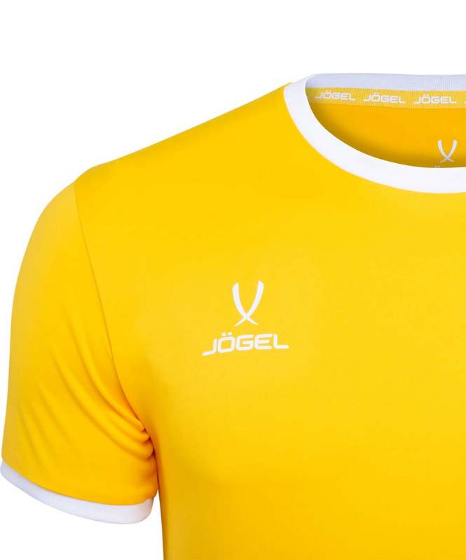 Футболка футбольная Jogel JFT-1020-041-K, желтый/белый, детская 665_800