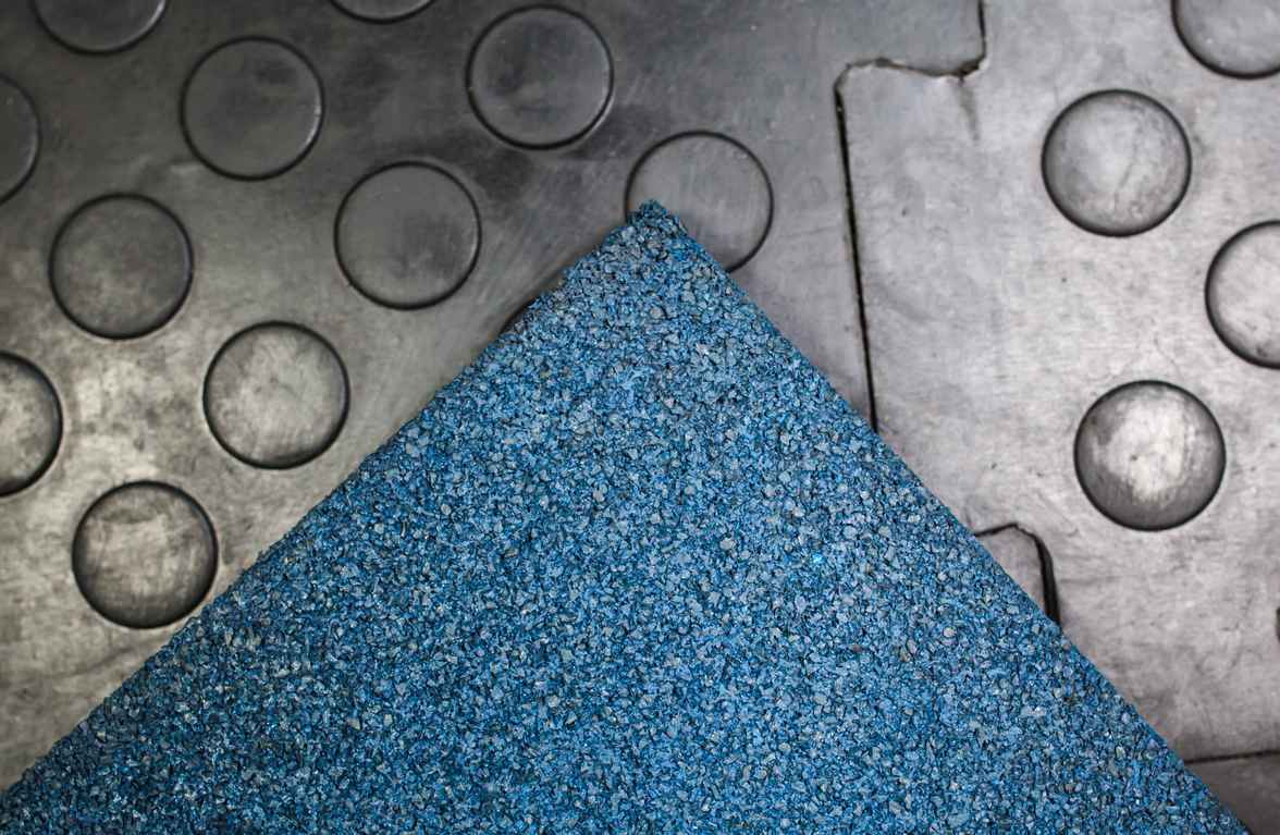 Напольное резиновое покрытие Stecter 1000х1000х30 мм (синий) 2248 1176_767