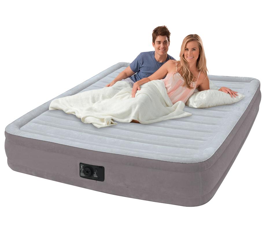 Надувная кровать Intex Comfort-Plush 152х203х33см, встроенный насос 67770 920_800