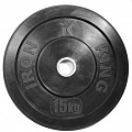 Диск для кроссфита Iron King (бампер) черный D50 мм 15 кг CR 204 120_120