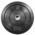 Диск для кроссфита Iron King (бампер) черный D50 мм 25 кг CR 206 120_120