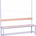 Скамейка для раздевалок односторонняя с вешалками Atlet IMP-A190 120_120