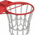 Кольцо баскетбольное антивандальное, усиленное, с цепью Glav 01.303 120_120