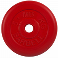 Диск обрезиненный d31мм MB Barbell MB-PltC31-5 5 кг красный 120_120