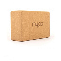 Блок для йоги Myga Cork Eco Brick Block RY1061 120_120