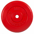 Диск обрезиненный d31мм MB Barbell MB-PltC31-25 25 кг красный 120_120