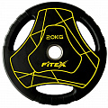 Диск Олимпийский 20кг полиуретановый с ручками Fitex LP-20 120_120