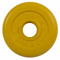 Диск обрезиненный d31мм MB Barbell MB-PltC31-1,25 1,25 кг желтый 120_120